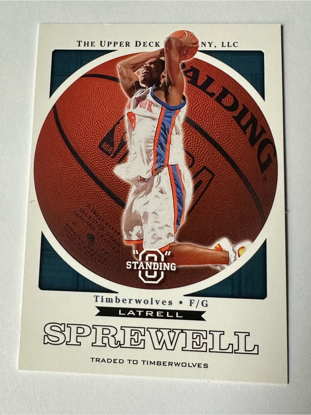 Upper Deck Latrell Sprewell Trading Card - White/Orange